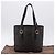 16 Céline Borsa Tote CELINE Macadam Canvas PVC Pelle Nero Oro Auth 203439V D'oro - vista 12