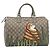 Bolso Boston GUCCI GG Supreme PVC Beige Tono Dorado 189895 Auth 202805V - vista 13