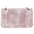 Borsa CHANEL Double Flap Chain Matelasse 25 Tweed Pink Gold CC Auth BA15645SM Rosa D'oro - vista 2