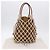 PRADA Tote Bag aus Strickstoffen Beige Silver Auth 202904SAM Silber - Ansicht 12
