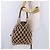 PRADA Tote Bag aus Strickstoffen Beige Silver Auth 202904SAM Silber - Ansicht 22