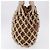 PRADA Tote Bag aus Strickstoffen Beige Silver Auth 202904SAM Silber - Ansicht 4
