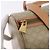 Céline CELINE Macadam Canvas Schultertasche PVC Beige Gold Auth 199837V Golden - Ansicht 9