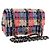Borsa a tracolla CHANEL Chain Matelasse 20 Tweed Orange Gold CC Auth BA15643SM