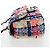 Borsa a tracolla CHANEL Chain Matelasse 20 Tweed Orange Gold CC Auth BA15643SM - vista 3