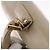 Borsa a mano GUCCI in pelle 2way Beige Gold Auth 197623 D'oro - vista 30