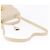 Borsa a mano GUCCI in pelle 2way Beige Gold Auth 197623 D'oro - vista 9