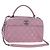 Borsa CHANEL Trendy CC Matelasse con catena in pelle d'agnello 2way Rosa CC Auth 202938SAM Argento