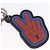 LOUIS VUITTON Porte Cles College LV League Peace Out Red M62753 LV Auth 202479A Argento Rosso - vista 4