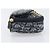 Pouch saddle Christian Dior Trotter Canvas Navy Gold Auth 203040A D'oro Blu navy - vista 4