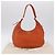 PRADA Schultertasche Vittero Dino Leather Orange Gold Auth 200974SAM Golden - Ansicht 12