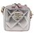 CHANEL Matelasse Chain Shoulder Pouch Lamb Skin Gold Silver CC Auth bs36858SAM Argento D'oro - vista 13