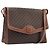 Céline Borsa a tracolla CELINE Macadam PVC Pelle Marrone Tono Oro Auth 201420