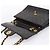Borsa a tracolla CHANEL Big Matelasse 30 con catena in pelle d'agnello nera e oro CC Auth 203491SAV Nero D'oro - vista 10