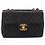 Borsa a tracolla CHANEL Big Matelasse 30 con catena in pelle d'agnello nera e oro CC Auth 203491SAV Nero D'oro - vista 13