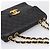 Borsa a tracolla CHANEL Big Matelasse 30 con catena in pelle d'agnello nera e oro CC Auth 203491SAV Nero D'oro - vista 6