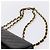 Borsa a tracolla CHANEL Big Matelasse 30 con catena in pelle d'agnello nera e oro CC Auth 203491SAV Nero D'oro - vista 8