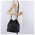 Borsa a tracolla Burberrys in pelle nera e oro Auth 201263A Nero - vista 24
