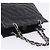 Borsa a mano CHANEL Matelasse con catena in pelle nera e argento CC Auth ka6174SAV Nero - vista 14