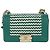 CHANEL Boy Chanel 20 Borsa a tracolla con catena in pelle Verde Oro CC Auth 203249SAM D'oro - vista 13