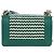 CHANEL Boy Chanel 20 Borsa a tracolla con catena in pelle Verde Oro CC Auth 203249SAM D'oro - vista 2