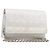 CHANEL Borsa a tracolla con catena New Travel Line in tela CC argento Auth 200755