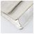 CHANEL Borsa a tracolla con catena New Travel Line in tela CC argento Auth 200755 - vista 15