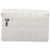 CHANEL Borsa a tracolla con catena New Travel Line in tela CC argento Auth 200755 - vista 2
