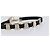 Bracciale Salvatore Ferragamo Vala Pelle Nero Oro Auth SW2868 D'oro - vista 6