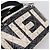 CHANEL Camelia Schultertasche PVC Canvas Schwarz Silber CC Auth 202912SAM - Ansicht 19