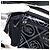 CHANEL Camelia Schultertasche PVC Canvas Schwarz Silber CC Auth 202912SAM - Ansicht 24