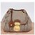 Borsa a tracolla Miu Miu Matelassé con catena in tela beige e oro Auth 202216V - vista 12