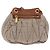 Borsa a tracolla Miu Miu Matelassé con catena in tela beige e oro Auth 202216V - vista 2