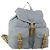 Mochila PRADA Nylon Cinza Prata Auth 197693 Marrom