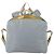 Mochila PRADA Nylon Cinza Prata Auth 197693 Marrom - vista 2