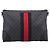 Borsa a tracolla GUCCI GG Supreme Sherry Line PVC Nero Argento 474139 Auth 202992 - vista 2