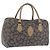 Autre Marque Borsa a mano SAINT LAURENT PVC Pelle Nero Beige Auth 201308