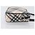 BURBERRY Nova Check Blue Label Accessory Pouch Canvas Beige Silver Auth 203006A Plata - vista 3