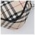 BURBERRY Nova Check Blue Label Accessory Pouch Canvas Beige Silver Auth 203006A Plata - vista 9