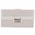 Christian Dior Trotter Canvas Langbrieftasche Beige Silver Auth 201131V Silber - Ansicht 13