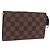 LOUIS VUITTON Damier Ebene Poche Toilette 15 Pouch N47548 LV Auth 203025
