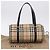 Borsa a mano BURBERRY Nova Check PVC Leather Beige Silver Auth 201315V Argento - vista 12
