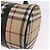 Borsa a mano BURBERRY Nova Check PVC Leather Beige Silver Auth 201315V Argento - vista 16