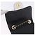 Bolsa de Ombro CHANEL Matelasse com Corrente em Pele de Cordeiro Preta e Ouro CC Auth 202464SAM Preto Dourado - vista 19