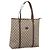 Borsa Tote GUCCI GG Supreme PVC Beige Auth 202702