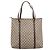 Borsa Tote GUCCI GG Supreme PVC Beige Auth 202702 - vista 2