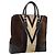 Borsa a mano LOUIS VUITTON Kabainsbruck Suede Brown Silver M95245 LV Auth 202462A Marrone Argento