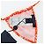 LOUIS VUITTON Badeanzug Bikini Polyester Orange White LV Auth 202126M Weiß - Ansicht 16