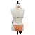 LOUIS VUITTON Badeanzug Bikini Polyester Orange White LV Auth 202126M Weiß - Ansicht 2