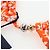 LOUIS VUITTON Badeanzug Bikini Polyester Orange White LV Auth 202126M Weiß - Ansicht 7